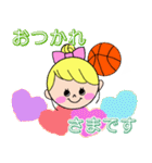 バスケットボール女の子(少年団保護者版)（個別スタンプ：20）