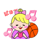 バスケットボール女の子(少年団保護者版)（個別スタンプ：36）