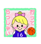 バスケットボール女の子(少年団保護者版)（個別スタンプ：38）