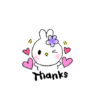 毎日使える✩うさぎちゃんすたんぷ（個別スタンプ：16）