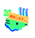 カラフルうさぎと日常編＆文字なし（個別スタンプ：21）