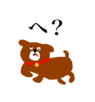 ベロ出し犬の太郎ちゃん（個別スタンプ：1）