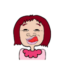ちょいブスなえりかちゃん（個別スタンプ：7）