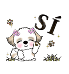 シーズー犬(スペイン語)（個別スタンプ：4）