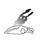 ONE EYE RABBIT-Black（個別スタンプ：4）