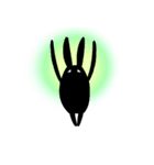 ONE EYE RABBIT-Black（個別スタンプ：7）