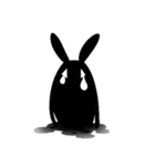 ONE EYE RABBIT-Black（個別スタンプ：10）