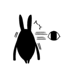 ONE EYE RABBIT-Black（個別スタンプ：11）