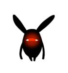 ONE EYE RABBIT-Black（個別スタンプ：12）