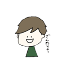 茶髪のおとこのこの日常会話（個別スタンプ：35）