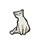 猫と犬 シンプル（個別スタンプ：3）
