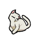 猫と犬 シンプル（個別スタンプ：6）