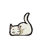 猫と犬 シンプル（個別スタンプ：7）