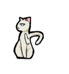 猫と犬 シンプル（個別スタンプ：8）