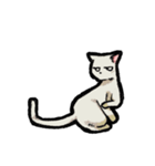 猫と犬 シンプル（個別スタンプ：11）