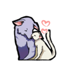 猫と犬 シンプル（個別スタンプ：15）