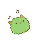 みどりのもふもふモンスター（個別スタンプ：1）