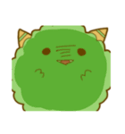みどりのもふもふモンスター（個別スタンプ：9）
