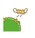 みどりのもふもふモンスター（個別スタンプ：10）