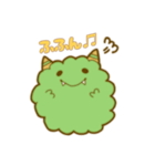 みどりのもふもふモンスター（個別スタンプ：13）