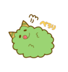 みどりのもふもふモンスター（個別スタンプ：17）
