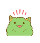 みどりのもふもふモンスター（個別スタンプ：21）