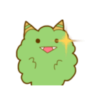 みどりのもふもふモンスター（個別スタンプ：27）