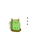 みどりのもふもふモンスター（個別スタンプ：29）