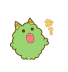 みどりのもふもふモンスター（個別スタンプ：33）