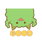 みどりのもふもふモンスター（個別スタンプ：36）