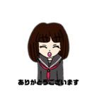 お嬢気味の女の子（個別スタンプ：7）