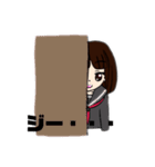 お嬢気味の女の子（個別スタンプ：11）