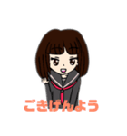 お嬢気味の女の子（個別スタンプ：12）