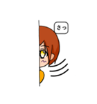 元気な女の子（基本スタンプ編）（個別スタンプ：3）