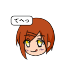 元気な女の子（基本スタンプ編）（個別スタンプ：5）