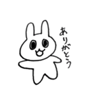 孤独なのに孤独そうじゃないうさぎ（個別スタンプ：8）