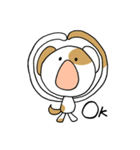 ぶち犬。日常よく使う言葉（個別スタンプ：12）