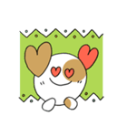 ぶち犬。日常よく使う言葉（個別スタンプ：21）