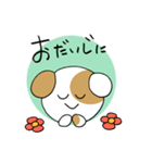 ぶち犬。日常よく使う言葉（個別スタンプ：38）