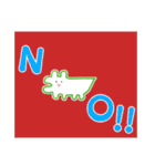 創作活動をしつつ推しを愛でるわにさん（個別スタンプ：12）