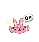 ピンクうさぎ☆（個別スタンプ：9）