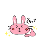 ピンクうさぎ☆（個別スタンプ：16）