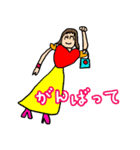 カラフル落書き ガールズ♪（個別スタンプ：24）