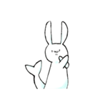デコ文字なしだよ！うさかなちゃん！（個別スタンプ：13）