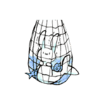 デコ文字なしだよ！うさかなちゃん！（個別スタンプ：28）