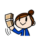 ちょっと変な女の子（個別スタンプ：3）