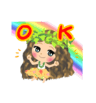 愛されフラガール！マノアちゃんスタンプ（個別スタンプ：2）