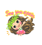 愛されフラガール！マノアちゃんスタンプ（個別スタンプ：4）