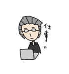 黒いおじさんのスタンプ2019版（個別スタンプ：4）