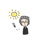 黒いおじさんのスタンプ2019版（個別スタンプ：5）